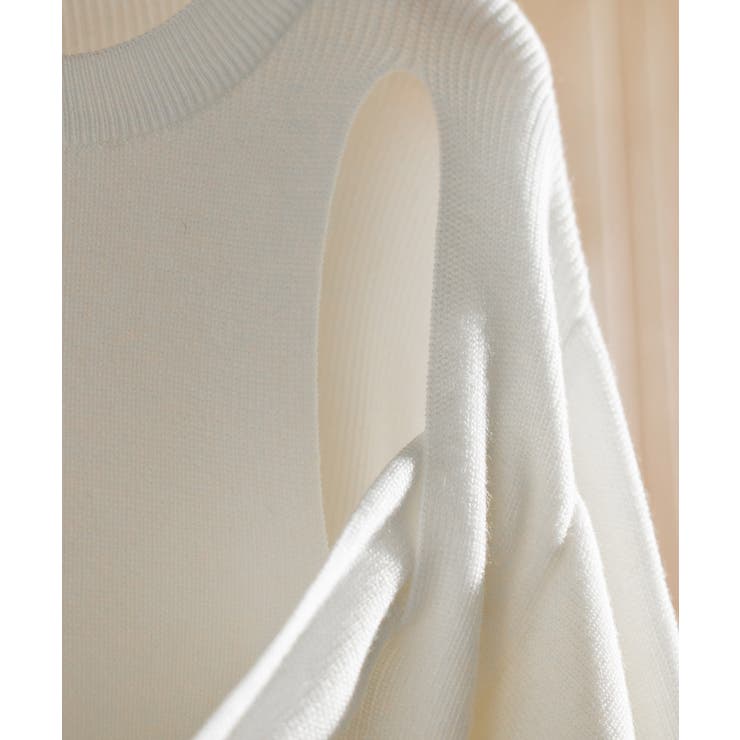 ショルダースリットニットプルオーバー | SAISON DE PAPILLON  | 詳細画像15 