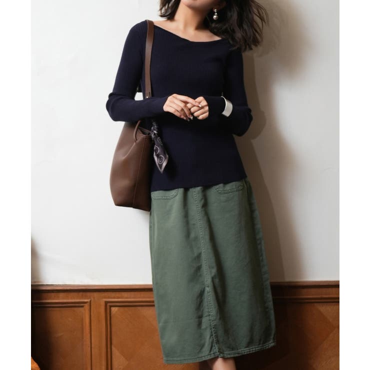 イレギュラーネックニットプルオーバー | SAISON DE PAPILLON  | 詳細画像62 