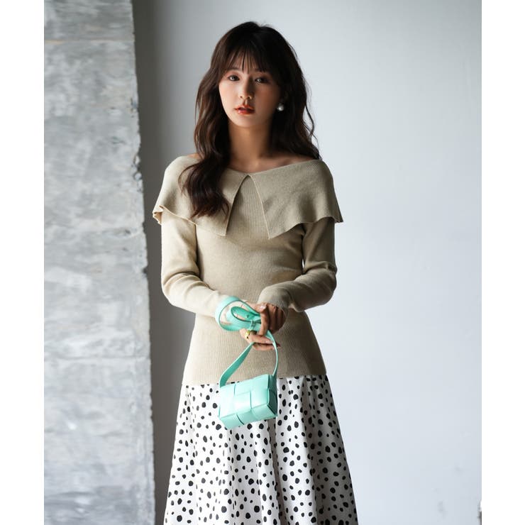 ビッグカラーニット ビッグカラー畔ニット | JILL by JILL STUART（ジル バイ ジル