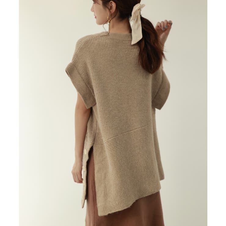 2wayチュニック丈ニットプルオーバー | SAISON DE PAPILLON  | 詳細画像21 