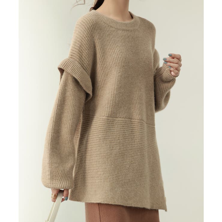 2wayチュニック丈ニットプルオーバー | SAISON DE PAPILLON  | 詳細画像29 