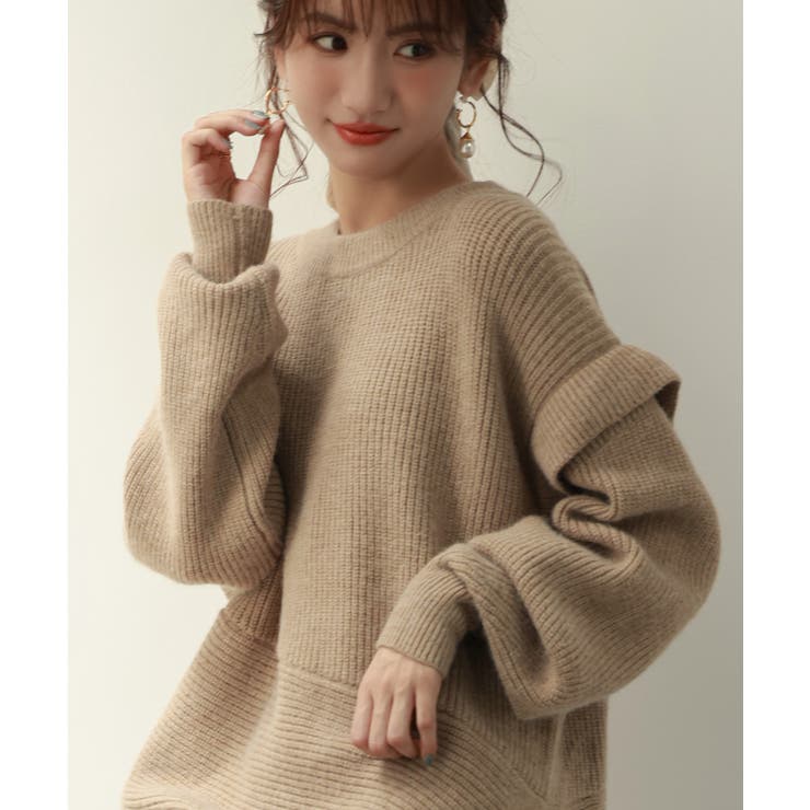 2wayチュニック丈ニットプルオーバー | SAISON DE PAPILLON  | 詳細画像31 