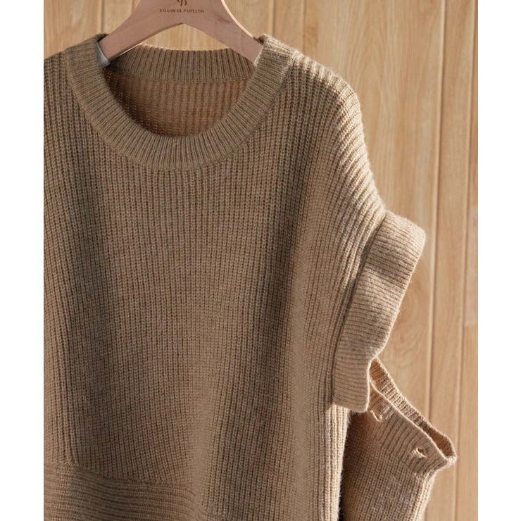 2wayチュニック丈ニットプルオーバー | SAISON DE PAPILLON  | 詳細画像33 