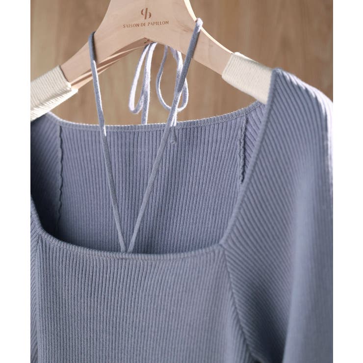 フロントリボンボリュームスリーブニットプルオーバー | SAISON DE PAPILLON  | 詳細画像39 