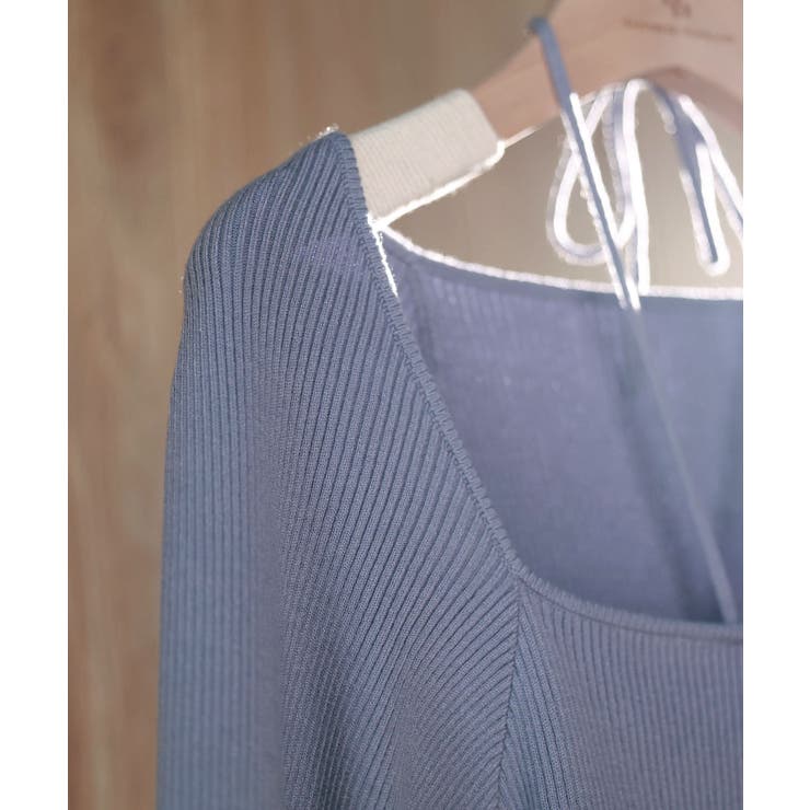 フロントリボンボリュームスリーブニットプルオーバー | SAISON DE PAPILLON  | 詳細画像40 