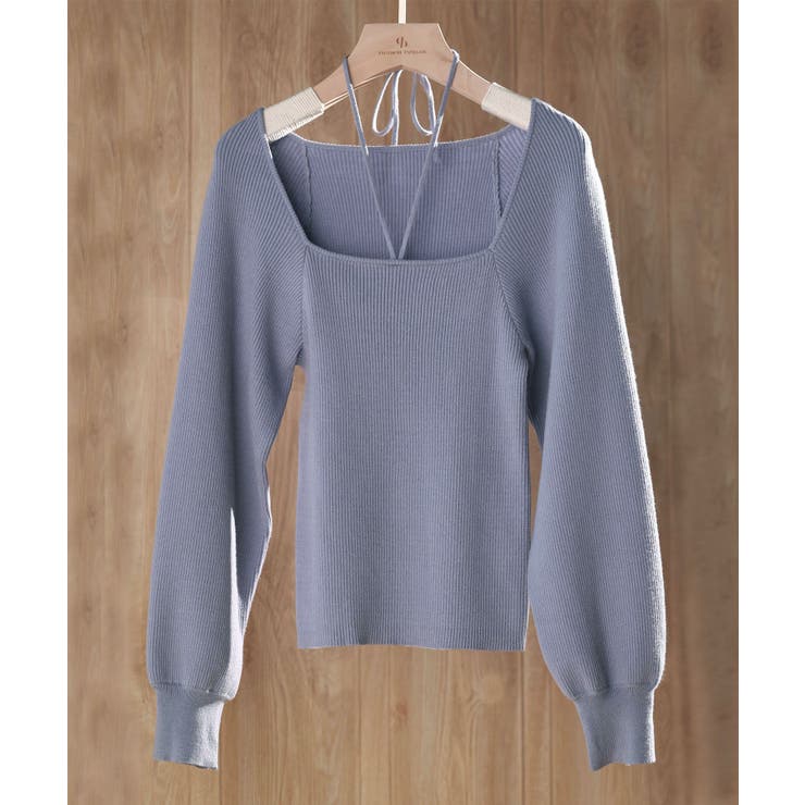 フロントリボンボリュームスリーブニットプルオーバー | SAISON DE PAPILLON  | 詳細画像46 