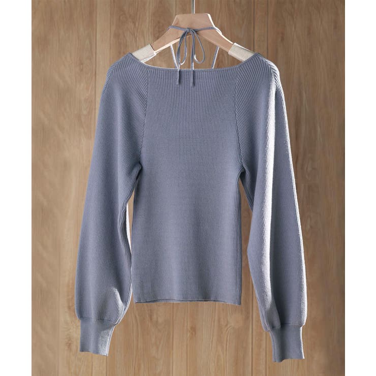 フロントリボンボリュームスリーブニットプルオーバー | SAISON DE PAPILLON  | 詳細画像47 