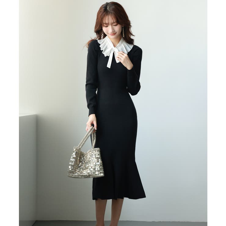 ꧁美 品꧂⚛️Betsey Jonthon ベッツィジョンソン パール襟ワンピース Yahoo!オークション -「(ベッツィージョンソン ベッツィ
