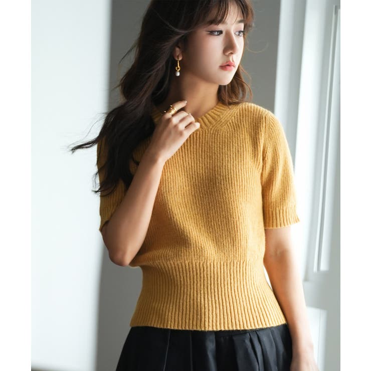 天竺編みサマーニットプルオーバー | SAISON DE PAPILLON  | 詳細画像7 