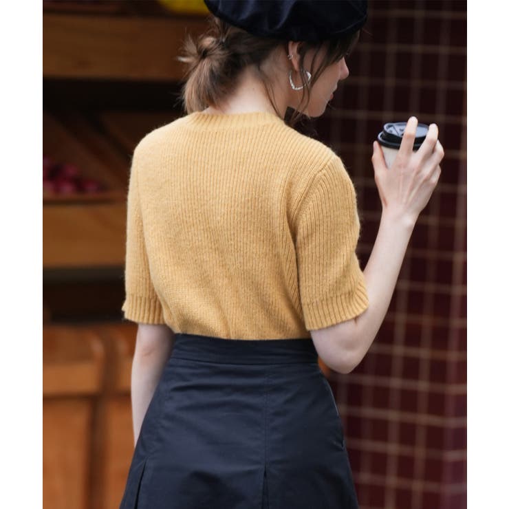 天竺編みサマーニットプルオーバー | SAISON DE PAPILLON  | 詳細画像10 