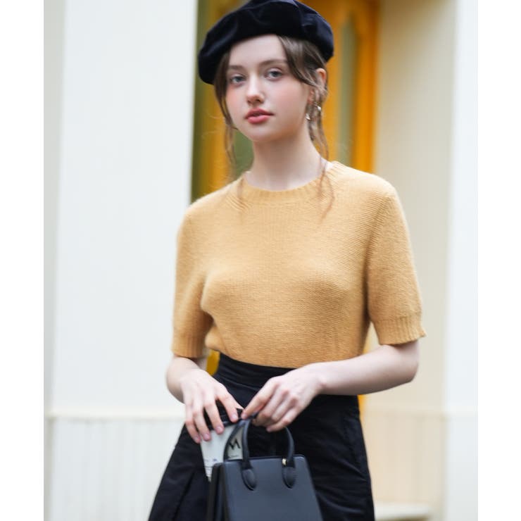 天竺編みサマーニットプルオーバー | SAISON DE PAPILLON  | 詳細画像14 