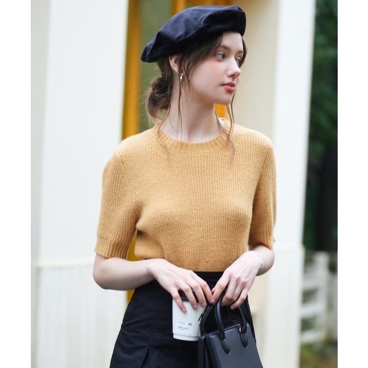 天竺編みサマーニットプルオーバー | SAISON DE PAPILLON  | 詳細画像15 