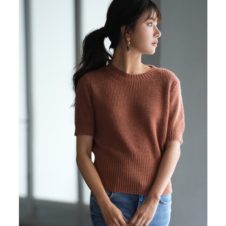 天竺編みサマーニットプルオーバー | SAISON DE PAPILLON  | 詳細画像22 