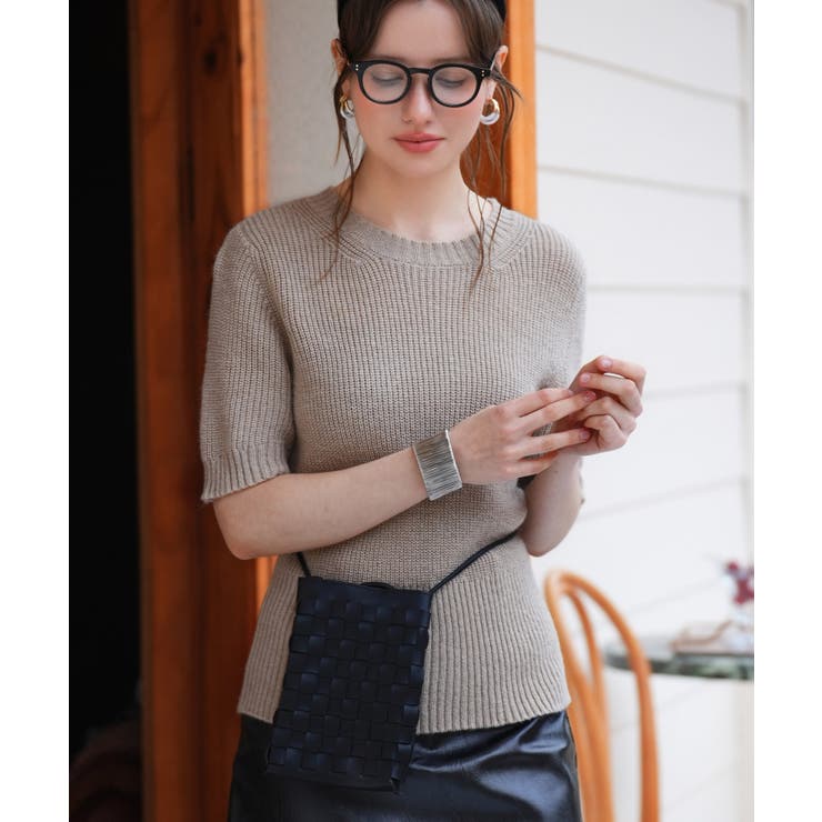 天竺編みサマーニットプルオーバー | SAISON DE PAPILLON  | 詳細画像24 