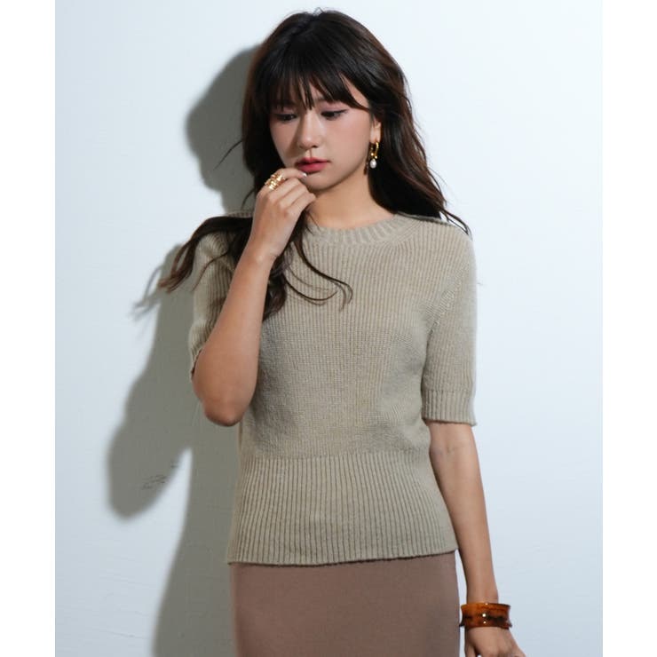 天竺編みサマーニットプルオーバー | SAISON DE PAPILLON  | 詳細画像28 