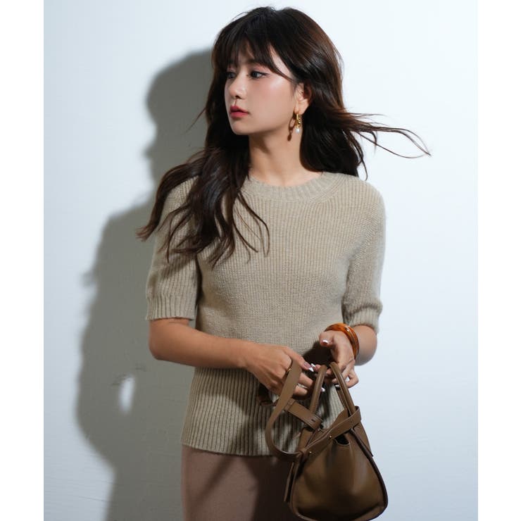 天竺編みサマーニットプルオーバー | SAISON DE PAPILLON  | 詳細画像29 