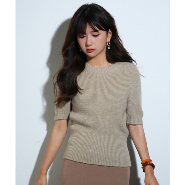 天竺編みサマーニットプルオーバー | SAISON DE PAPILLON  | 詳細画像30 