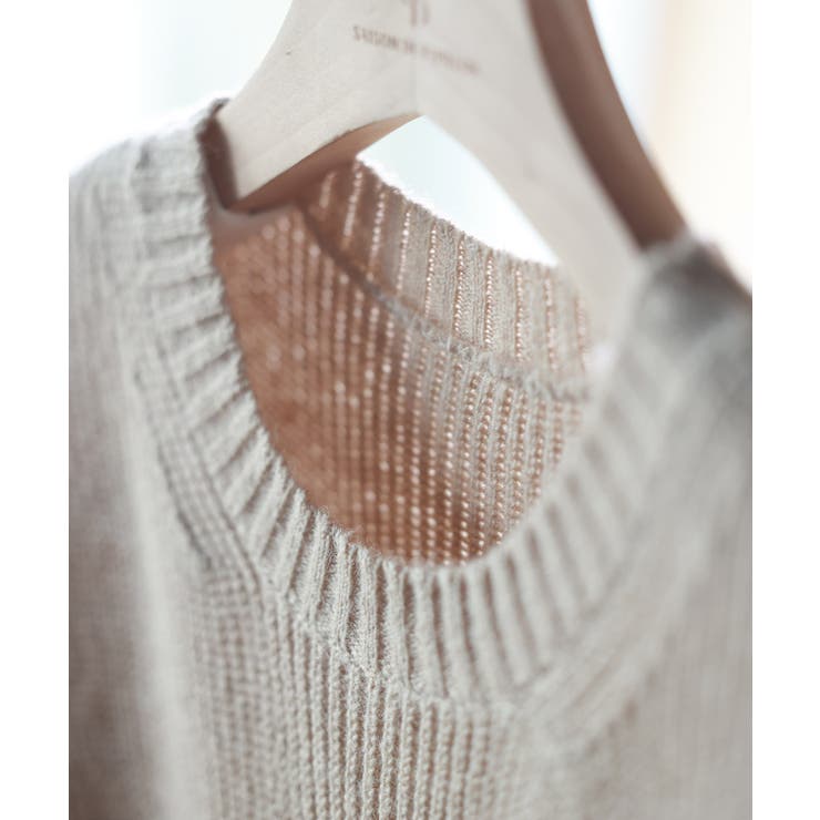 天竺編みサマーニットプルオーバー | SAISON DE PAPILLON  | 詳細画像32 