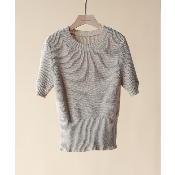 天竺編みサマーニットプルオーバー | SAISON DE PAPILLON  | 詳細画像37 