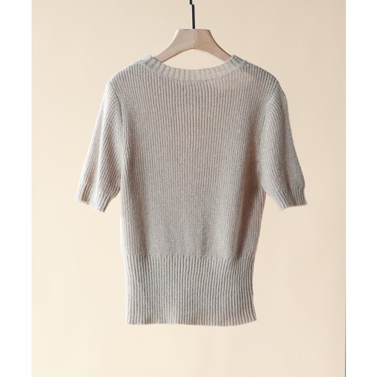 天竺編みサマーニットプルオーバー | SAISON DE PAPILLON  | 詳細画像38 