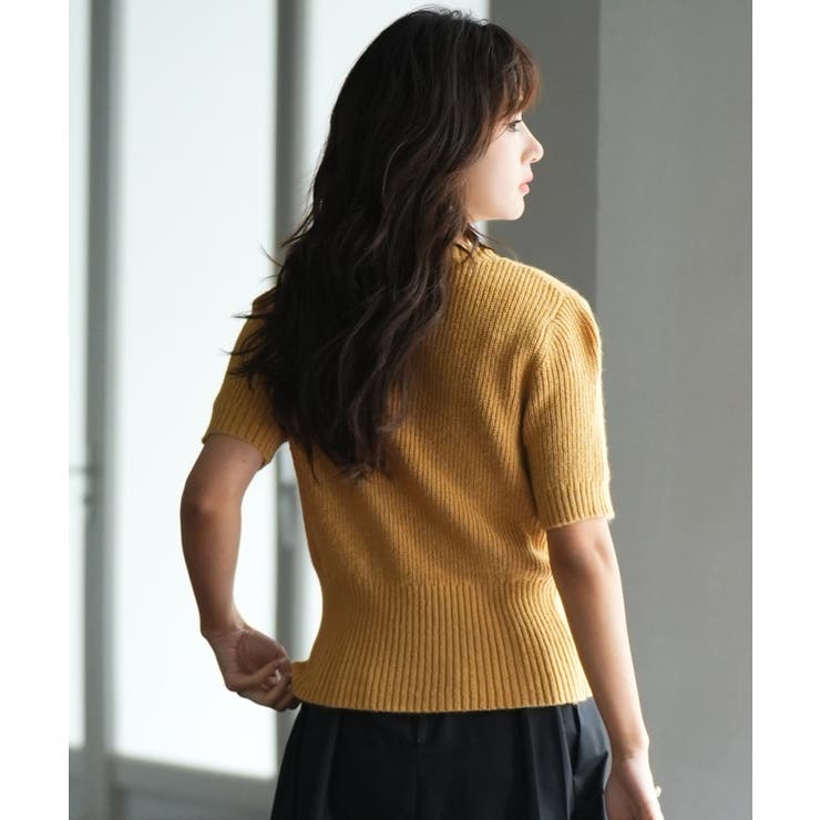 天竺編みサマーニットプルオーバー | SAISON DE PAPILLON  | 詳細画像5 