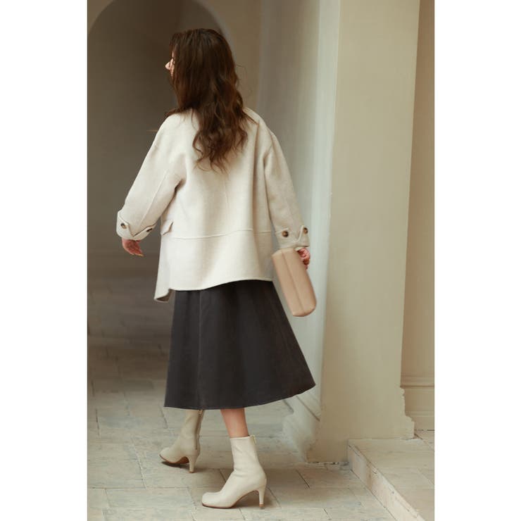 ウール混ダブルフェイスPコート | SAISON DE PAPILLON  | 詳細画像15 