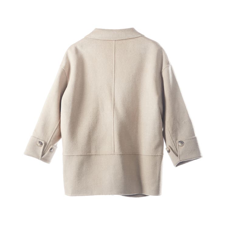 ウール混ダブルフェイスPコート | SAISON DE PAPILLON  | 詳細画像32 