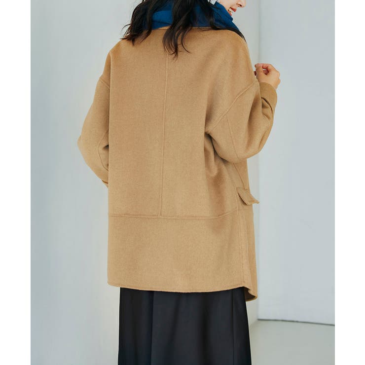 ウール混ダブルフェイスPコート | SAISON DE PAPILLON  | 詳細画像2 