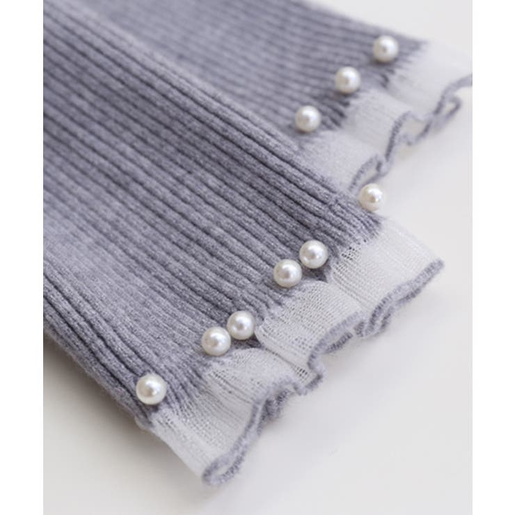 春まで着れる リブニットトップス フリルとパールがアクセント | SEU | 詳細画像43 