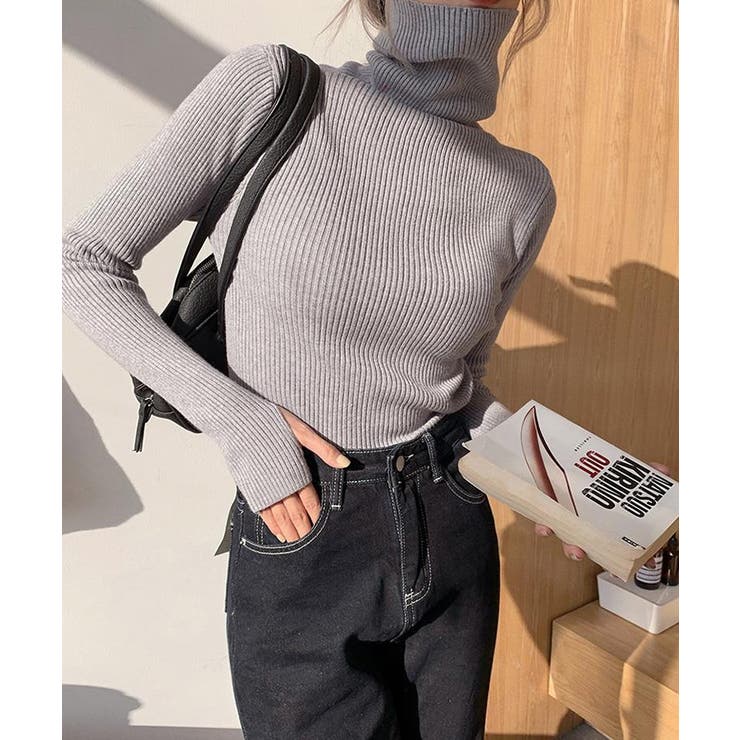ルルレモン　ストライプボリューム　袖タートルネックニット ウィメンズ トップス 【ルルレモン公式｜lululemon Japan】