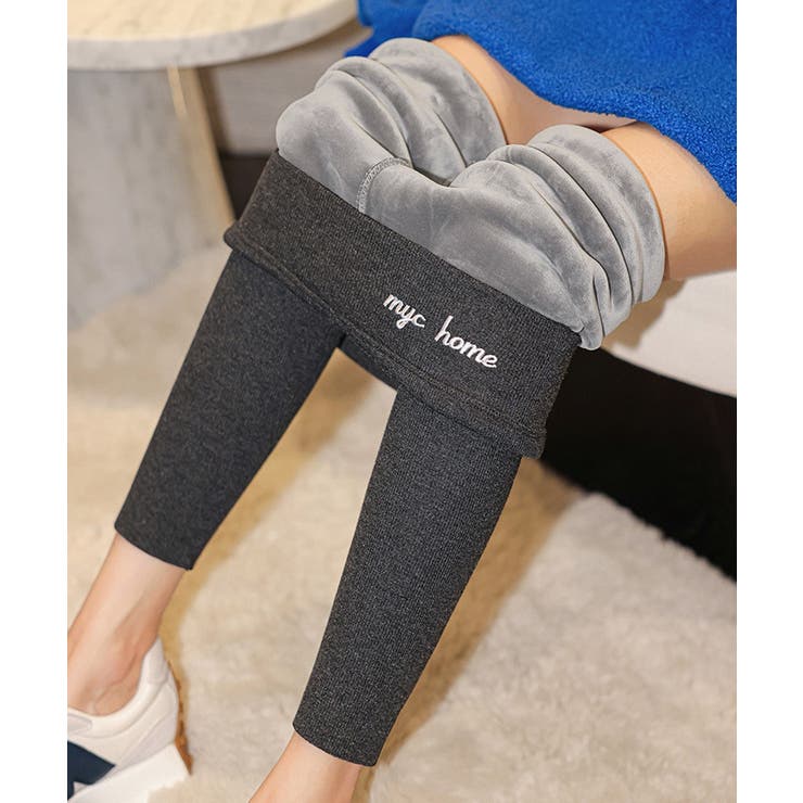 裏毛起毛ハイウエストリブレギンス 防寒 あったか | SEU | 詳細画像20 