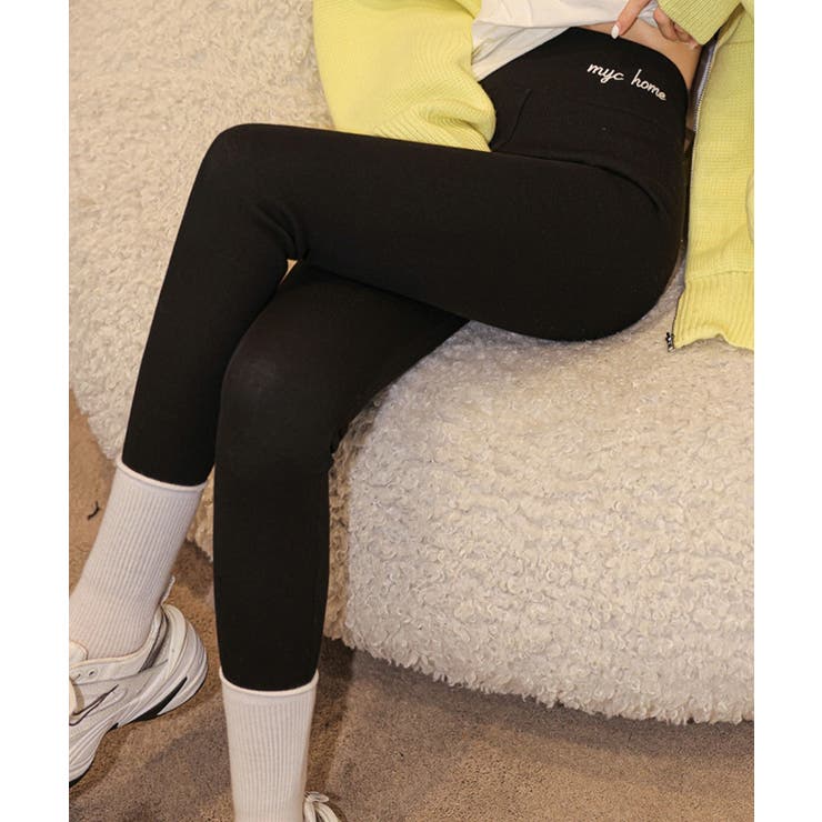 裏毛起毛ハイウエストリブレギンス 防寒 あったか | SEU | 詳細画像32 