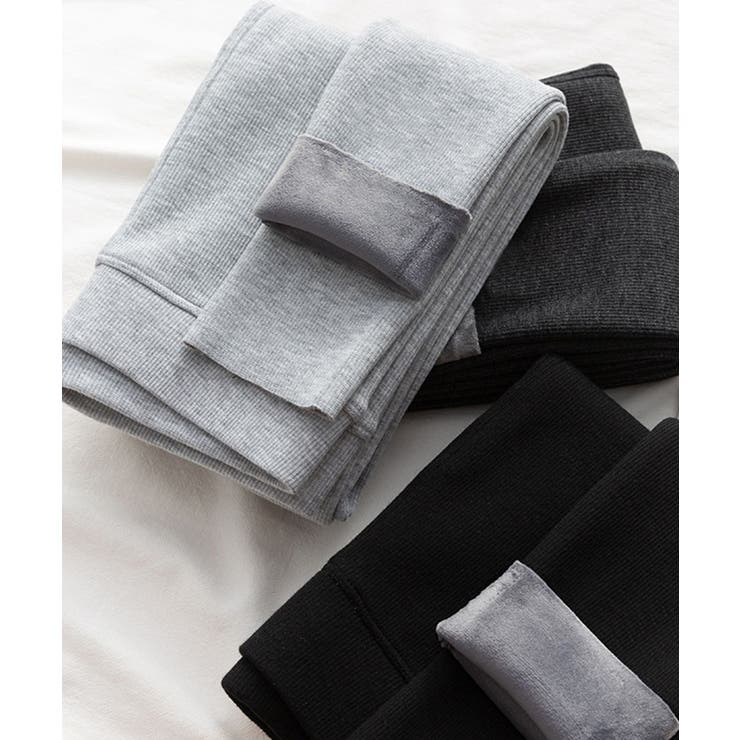 裏毛起毛ハイウエストリブレギンス 防寒 あったか | SEU | 詳細画像33 