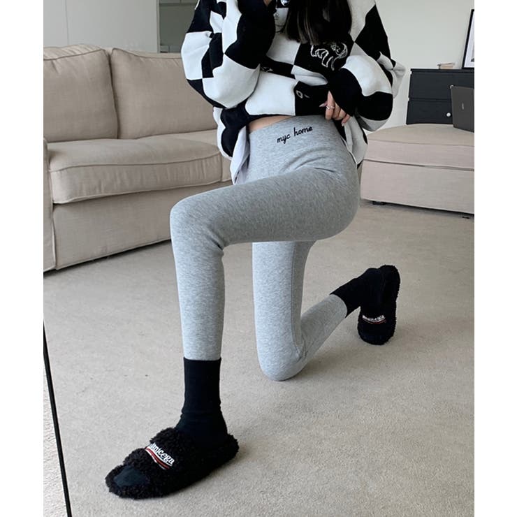 裏毛起毛ハイウエストリブレギンス 防寒 あったか | SEU | 詳細画像3 