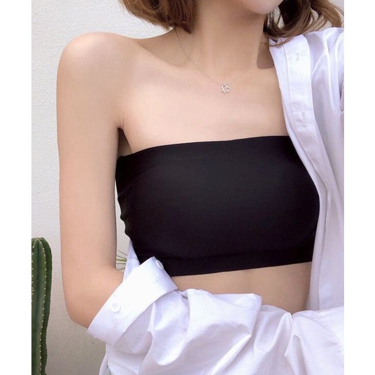 カップ付きバッククロスブラトップ チューブトップ ベアトップ | SEU | 詳細画像13 