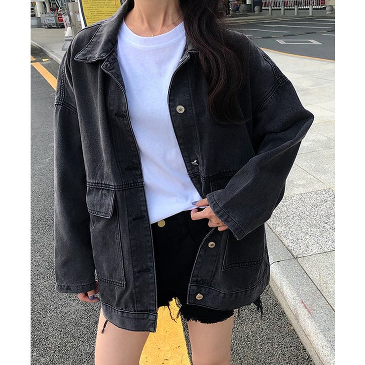 ビッグシルエットデニムジャケット Gジャン ルーズデニム