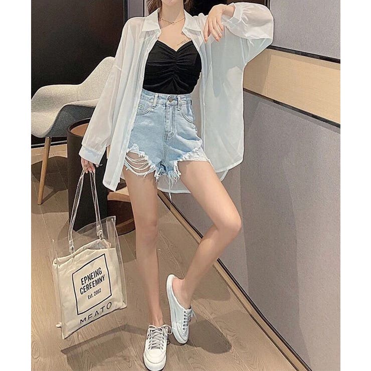 10色選べる！シアーシャツ カーディガン ゆったり | SEU | 詳細画像11 