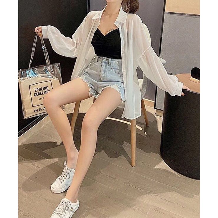 10色選べる！シアーシャツ カーディガン ゆったり | SEU | 詳細画像13 