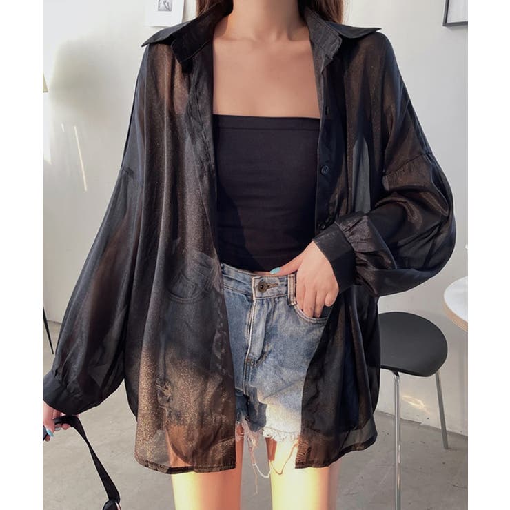 10色選べる！シアーシャツ カーディガン ゆったり | SEU | 詳細画像23 