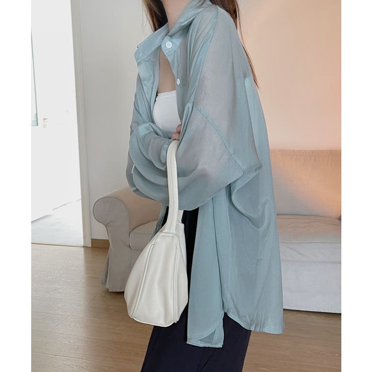 10色選べる！シアーシャツ カーディガン ゆったり | SEU | 詳細画像55 