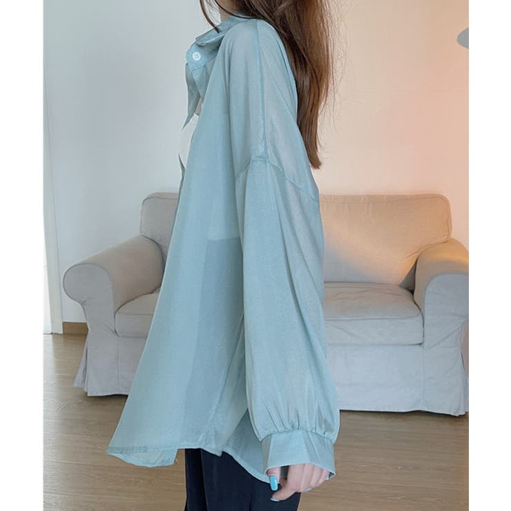 10色選べる！シアーシャツ カーディガン ゆったり | SEU | 詳細画像56 