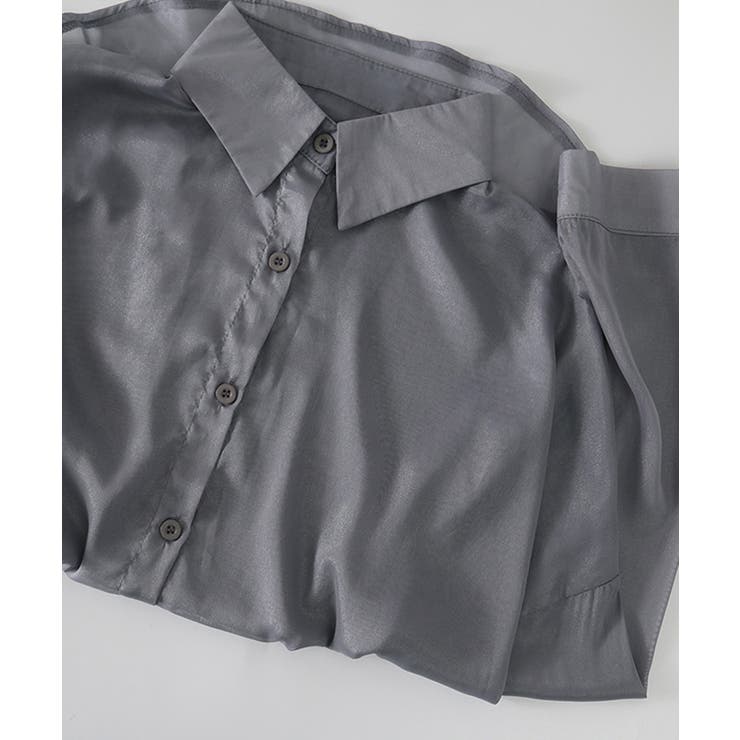 10色選べる！シアーシャツ カーディガン ゆったり | SEU | 詳細画像86 