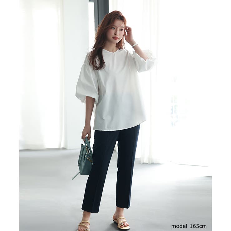 【SNSで大人気】ネック2タイプ選べる！袖コンブラウス トップス パフスリーブ | SEU | 詳細画像6 