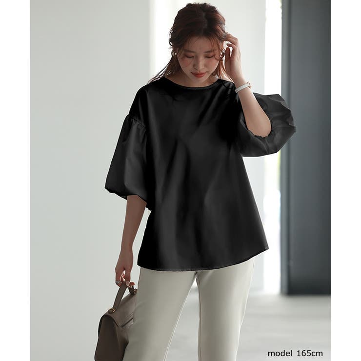 【SNSで大人気】ネック2タイプ選べる！袖コンブラウス トップス パフスリーブ | SEU | 詳細画像10 