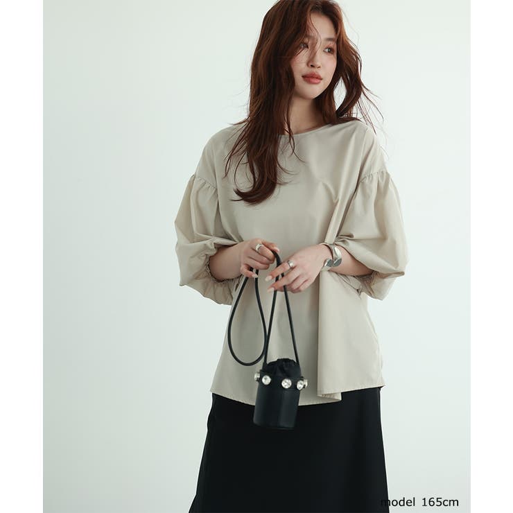 【SNSで大人気】ネック2タイプ選べる！袖コンブラウス トップス パフスリーブ | SEU | 詳細画像14 