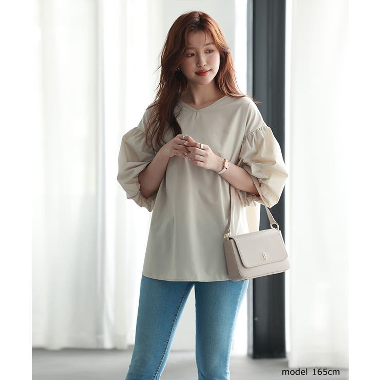 【SNSで大人気】ネック2タイプ選べる！袖コンブラウス トップス パフスリーブ | SEU | 詳細画像19 
