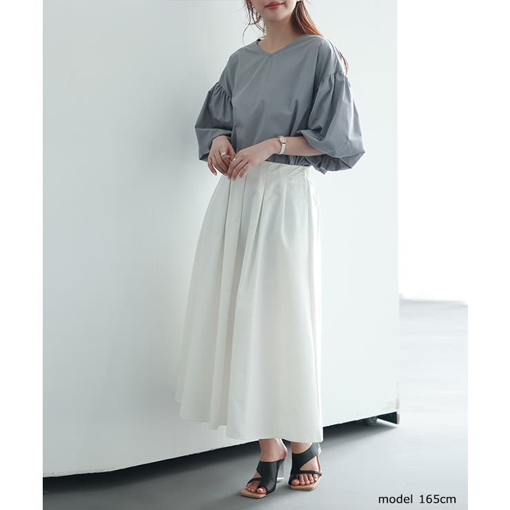 【SNSで大人気】ネック2タイプ選べる！袖コンブラウス トップス パフスリーブ | SEU | 詳細画像21 