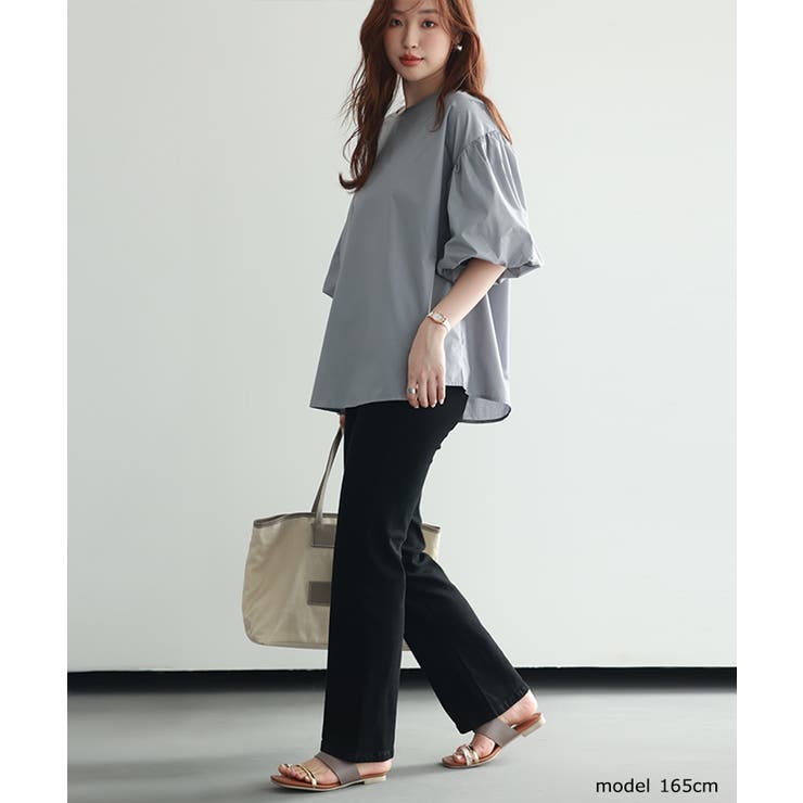 【SNSで大人気】ネック2タイプ選べる！袖コンブラウス トップス パフスリーブ | SEU | 詳細画像25 