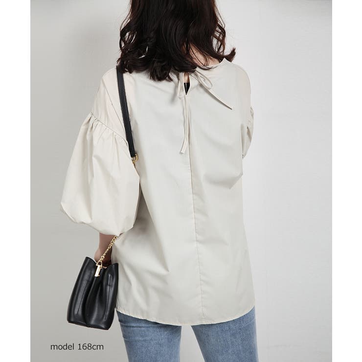 【SNSで大人気】ネック2タイプ選べる！袖コンブラウス トップス パフスリーブ | SEU | 詳細画像36 