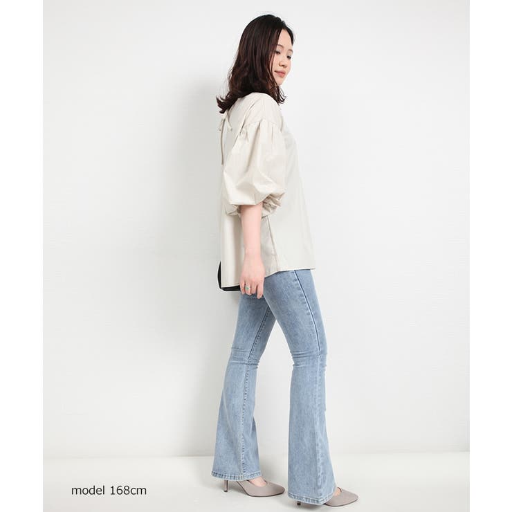 【SNSで大人気】ネック2タイプ選べる！袖コンブラウス トップス パフスリーブ | SEU | 詳細画像37 